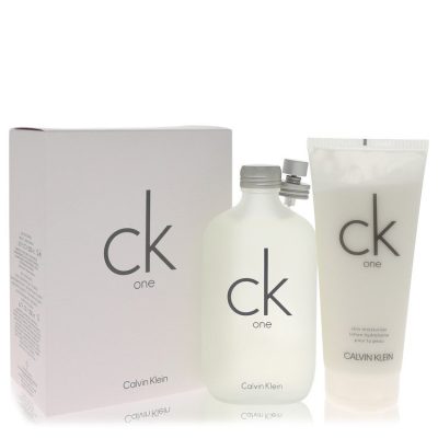 Ck One by Calvin Klein Gift Set — 6.7 oz Eau De Toilette Spray + 6.7 oz Body Moisturizer (Men)