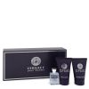 Versace Pour Homme by Versace Gift Set — .17 oz Mini EDT + .8 oz After Shave Balm + .8 oz Hair + Body Shampoo (Men)