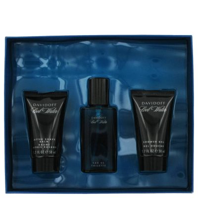 Cool Water by Davidoff Gift Set — 1.4 oz Eau De Toilette Spray +1.7 oz After Shave Balm+ 1.7 oz Shower Gel (Men)