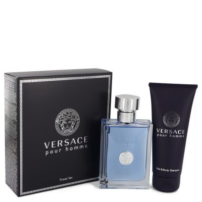 Versace Pour Homme by Versace Gift Set — 3.4 oz Eau De Toilette Spray + 3.4 oz Shower Gel (Men)