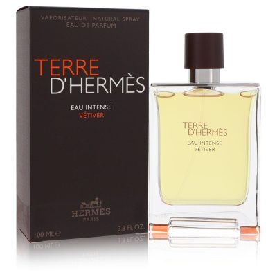 Terre D’hermes Eau Intense Vetiver by Hermes Eau De Parfum Spray 3.3 oz (Men)