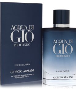 Acqua Di Gio Profondo by Giorgio Armani Eau De Parfum Spray Refillable 3.3 oz (Men)