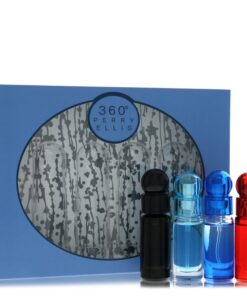 perry ellis 360 by Perry Ellis Gift Set — Four piece Travel Gift Set Includes .25 oz Mini EDT Spray of each. 360 Black 360 For Men 360 Very Blue 360 Red. (Men)
