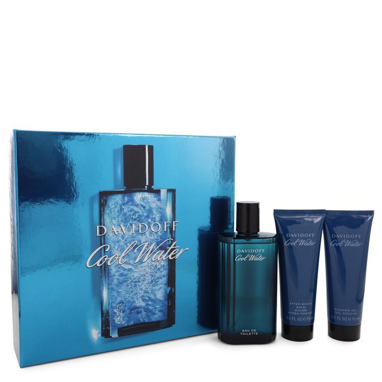 446248.jpg Cool Water by Davidoff Gift Set — 4.2 oz Eau De Toilette Spray + 2.5 oz After Shave Balm + 2.5 oz Shower Gel (Men)