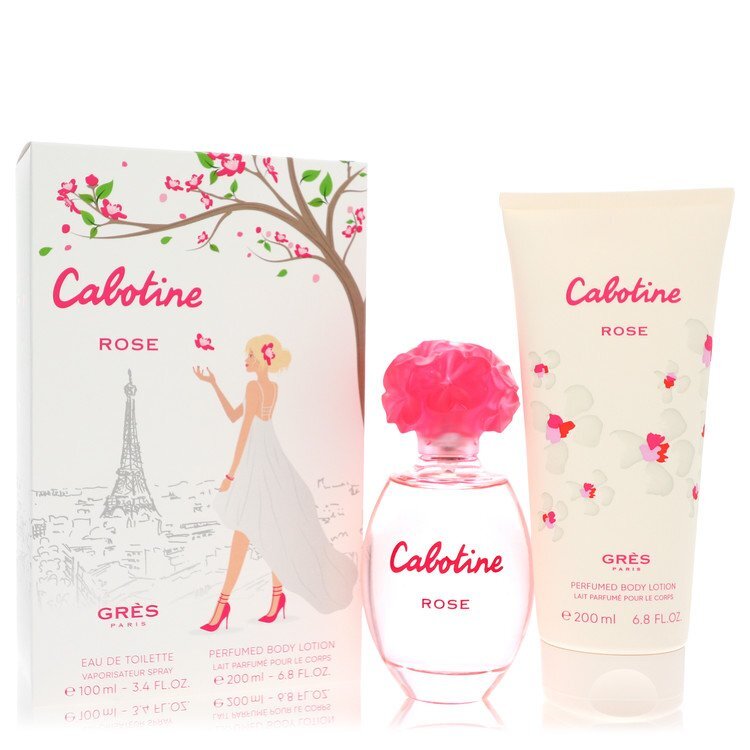 514315.jpg Cabotine Rose by Parfums Gres Gift Set — 3.4 oz Eau De Toilette Spray + 6.7 oz Body Lotion (Women)