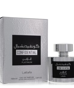 Lattafa Confidential Platinum by Lattafa Eau De Parfum Spray (Unisex) 3.4 oz (Men)