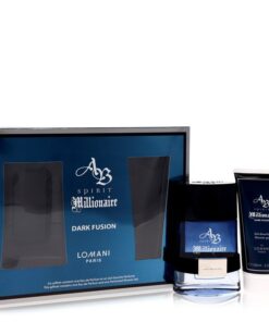 Spirit Millionaire Dark Fusion by Lomani Gift Set — 3.3 oz Eau De Parfum Spray + 3.3 oz Shower Gel (Men)