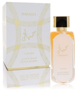 Lattafa Hayaati Gold Elixir by Lattafa Eau De Parfum Spray (Unisex) 3.4 oz (Women)