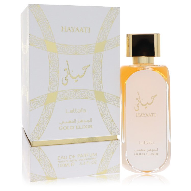 564319.jpg Lattafa Hayaati Gold Elixir by Lattafa Eau De Parfum Spray (Unisex) 3.4 oz (Women)