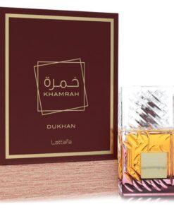 Lattafa Khamrah Dukhan by Lattafa Eau De Parfum Spray (Unisex) 3.4 oz (Men)