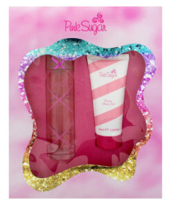 Pink sugar 2 pcs set for women: 3.4 eau de toilette spray + 3.4 shower gel