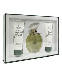Histoire d’amour 3 pcs set for women: 3.4 eau de toilette spray + 3.4 body lotion + 3.4 shower gel