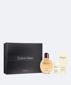 Obsession 3 pcs set for men: 4.2 eau de toilette spray + 3.3 after shave balm + 2.6 deodorant stick.