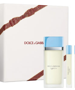 Dolce & gabbana light blue 3 pcs set for women: 3.3 eau de toilette spray + 2 * 0.33 eau de toilette spray
