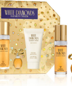 White diamonds 3 pcs set for women: 1 oz eau de toilette spray + 3.7 ml parfum mini + 1.7 perfumed body lotion