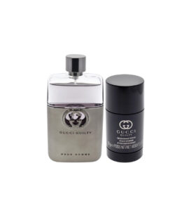 Gucci guilty pour homme 2 pcs set: 3 oz eau de toilette spray + 2.5 deodorant stick