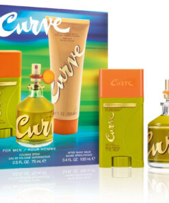 Curve 3 pcs set for men: 2.5 cologne spray + 1.7 deodorant stick + 3.4 after shave balm