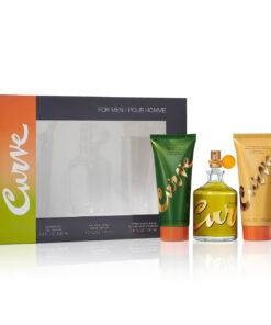 Curve 3 pcs set for men: 4.2 cologne spray + 3.4 shower gel + 3.4 after shave balm