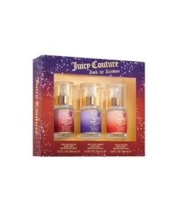 Juicy couture 3 * 3.4 body mist spray set for women: rah rah rouge + pretty in purple + oh so orange