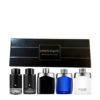Mont blanc 5 * 4.5 ml mini set for men: explorer eau de parfum + explorer extreme parfum + legend eau de toilette + legend blue eau de parfum + legend spirit eau de toilette Mont blanc 5 * 4.5 ml mini set for men: explorer eau de parfum + explorer extreme parfum + legend eau de toilette + legend blue eau de parfum + legend spirit eau de toilette