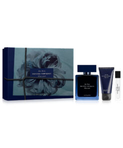 Narciso rogriguez bleu noir 3 pcs set for men: 3.3 eau de parfum spray + 0.33 eau de parfum spray + 1.6 all-over shower gel