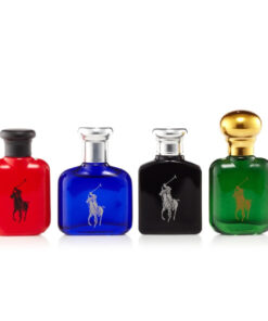 Polo collection 4 pcs set for men: polo green 0.5 eau de toilette + polo blue 0.5 eau de toilette + polo red 0.5 eau de toilette + polo black 0.5 eau de toilette
