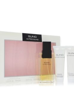 Alfred SUNG by Alfred Sung Gift Set — 3.4 oz Eau De Toilette Spray + 2.5 oz Body Lotion + 2.5 oz Shower Gel (Women)