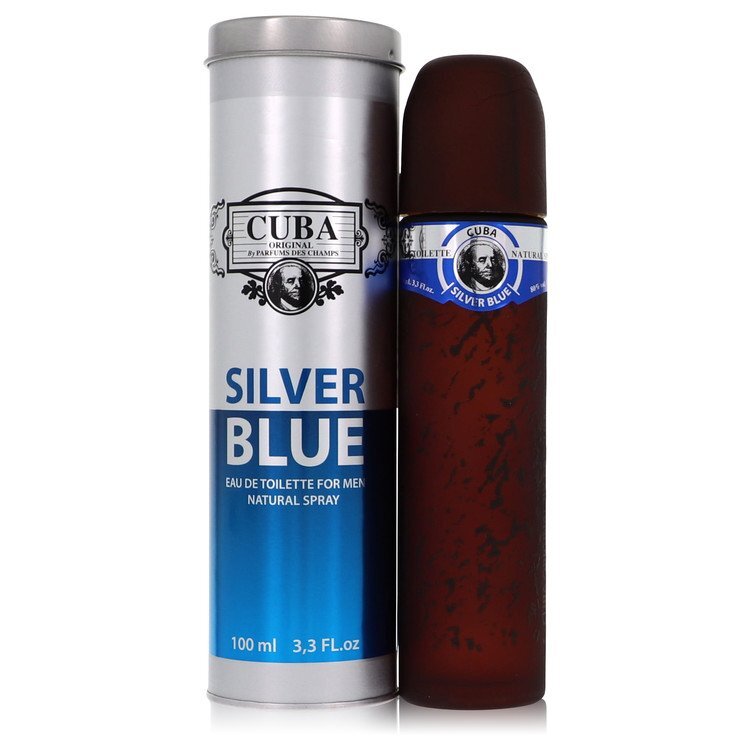 Cuba Silver Blue by Fragluxe Eau De Toilette Spray 3.3 oz (Men) Cuba Silver Blue by Fragluxe Eau De Toilette Spray 3.3 oz (Men)