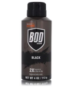 Bod Man Black by Parfums De Coeur Body Spray 4 oz (Men)
