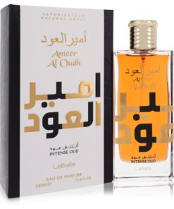 Ameer Al Oudh Intense Oud by Lattafa Eau De Parfum Spray (Unisex) 3.4 oz (Women)