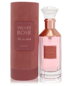 Lattafa Velvet Rose by Lattafa Eau De Parfum Spray (Unisex) 3.4 oz (Women)