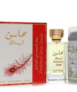 Lattafa Mahasin Crystal by Lattafa Eau De Parfum Spray with 1.7 oz Deodorant Spray 3.4 oz (Women)