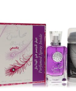 Lattafa Mahasin Crystal Violet by Lattafa Eau De Parfum Spray with 1.7 oz Deodorant Spray 3.4 oz (Women) Lattafa Mahasin Crystal Violet by Lattafa Eau De Parfum Spray with 1.7 oz Deodorant Spray 3.4 oz (Women)