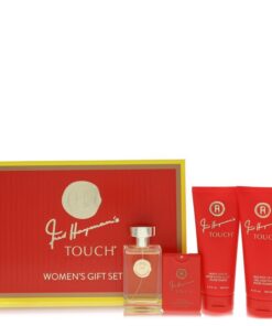 Touch by Fred Hayman Gift Set — 3.4 oz Eau De Toilette Spary + 6.7 oz Body Lotion + 6.7 oz Shower Gel + 0.61 oz Pocket Soray (Women)