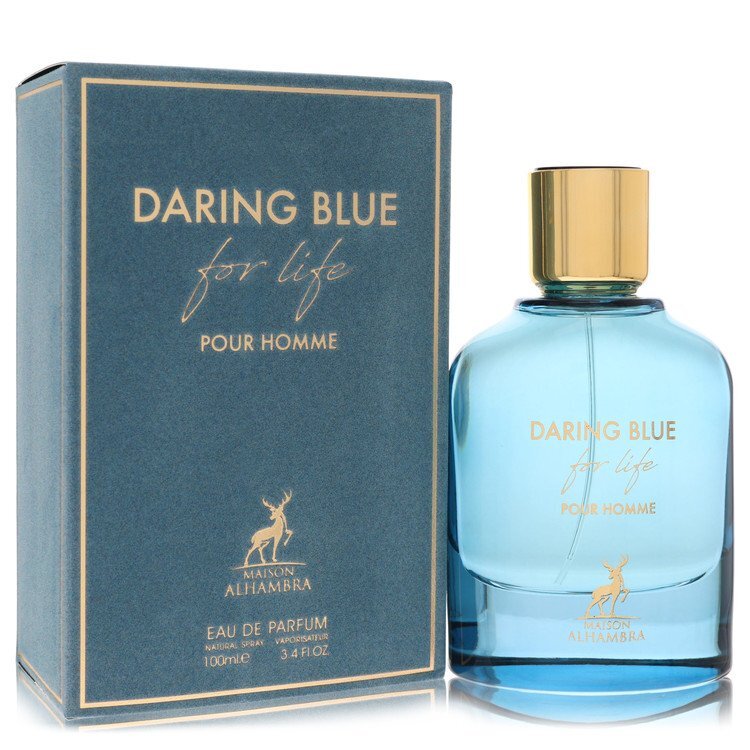 Maison Alhambra Daring Blue For Life by Maison Alhambra Eau De Parfum Spray 3.4 oz (Men) Maison Alhambra Daring Blue For Life by Maison Alhambra Eau De Parfum Spray 3.4 oz (Men)