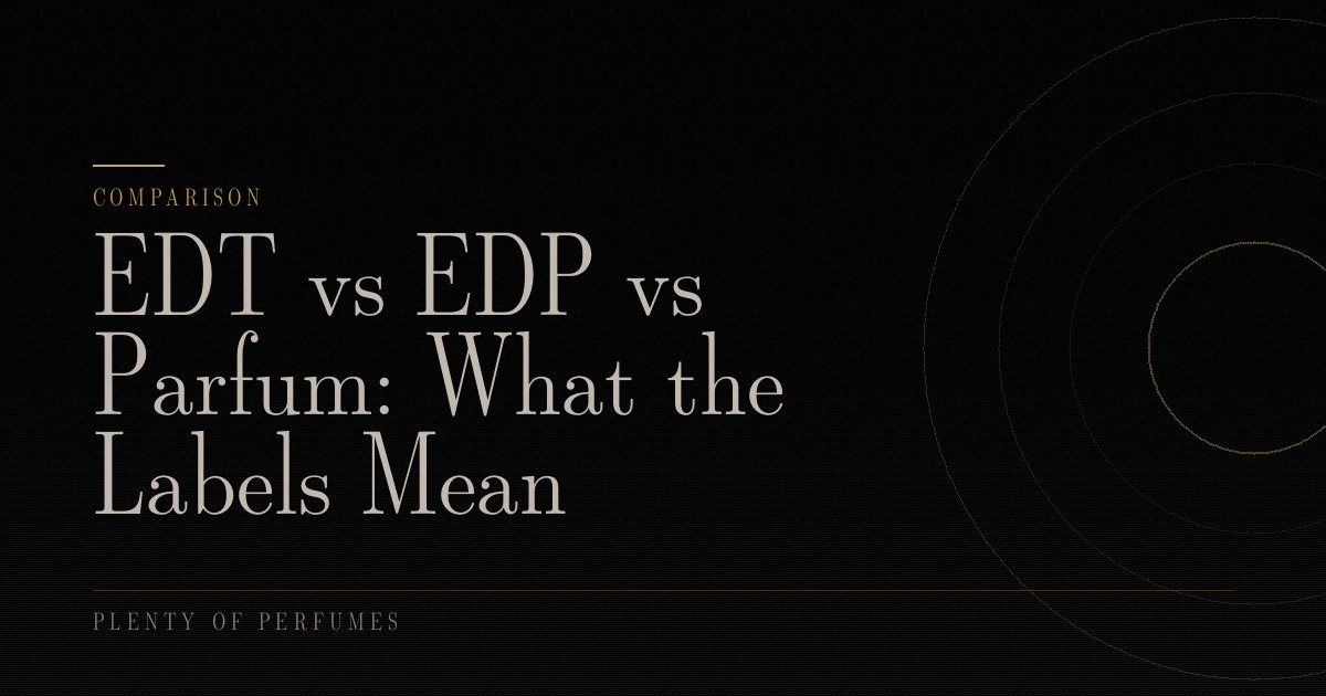 EDT vs EDP vs Parfum: What the Labels Mean EDT vs EDP vs Parfum: What the Labels Mean